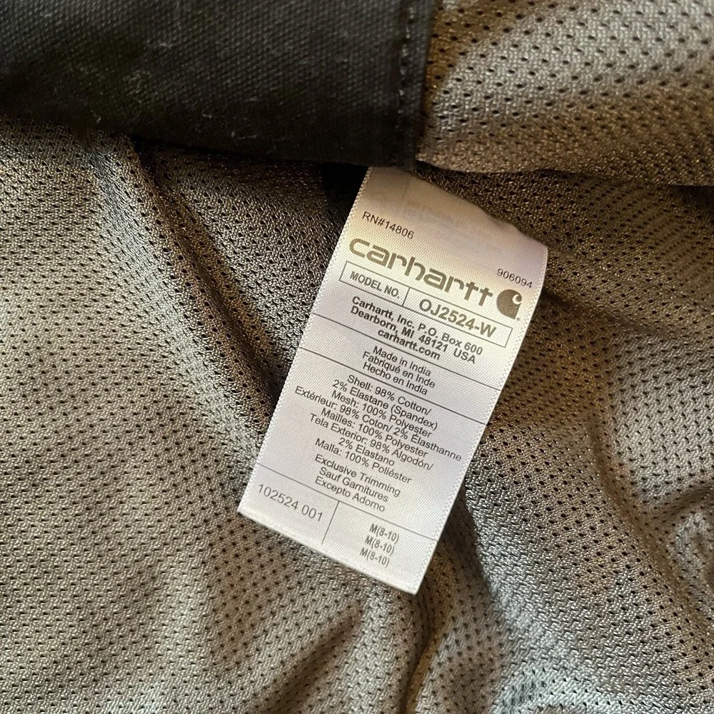 Carhartt Rugged Flex Canvas Bomber Jacket youth Size Medium 8/10